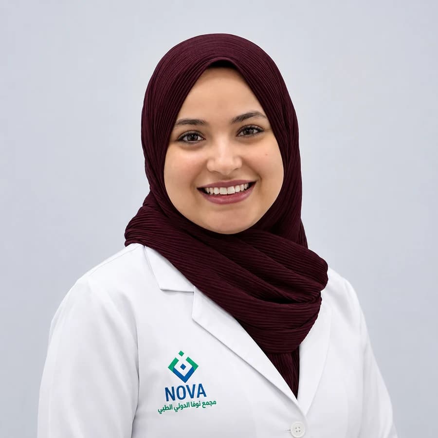 د. سارة هشام، طب أسنان عام في مجمع نوفا الدولي الطبي
